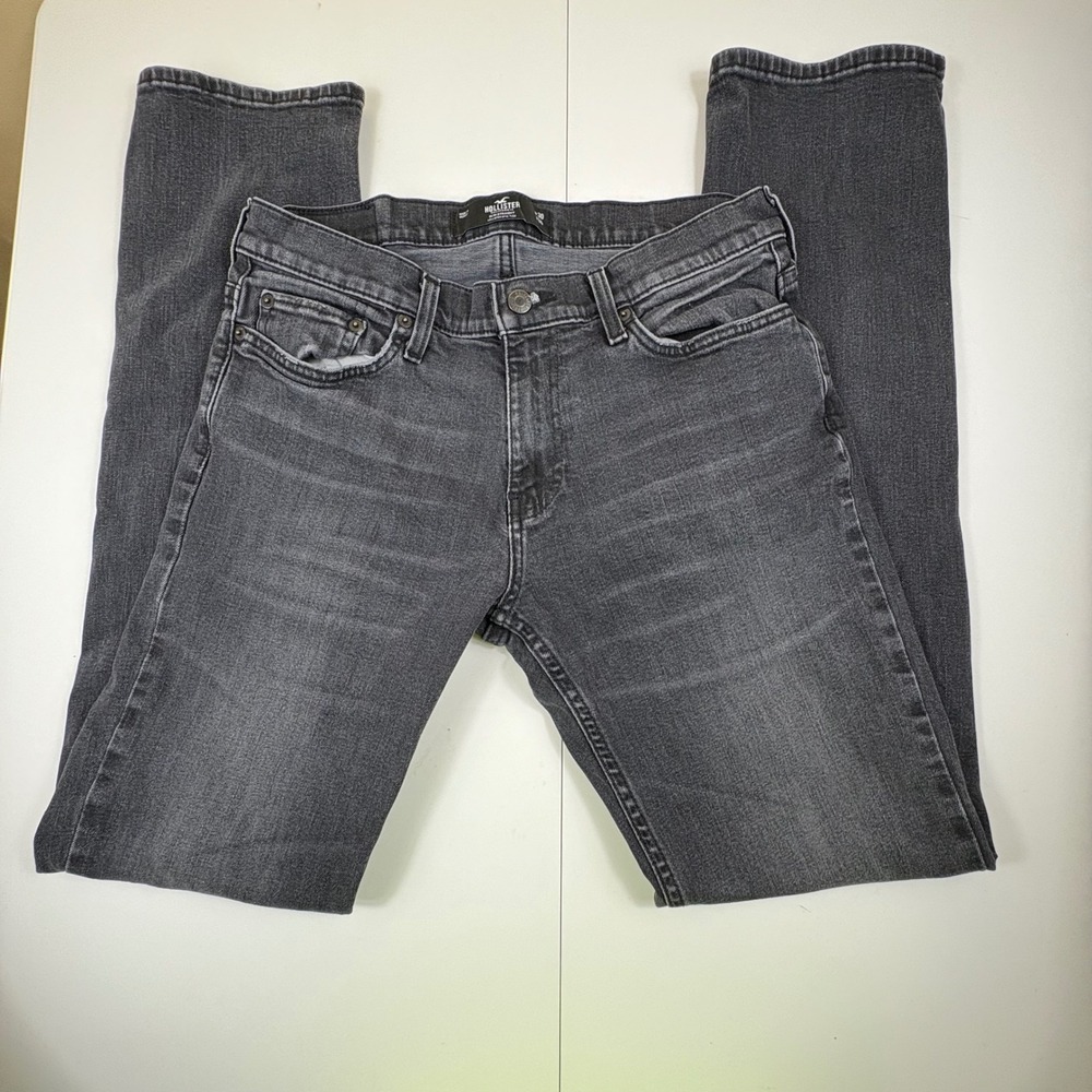 Y2K Dark Wash Slim Straight Jeans Womens W30 L34 Stretch‎ Denim